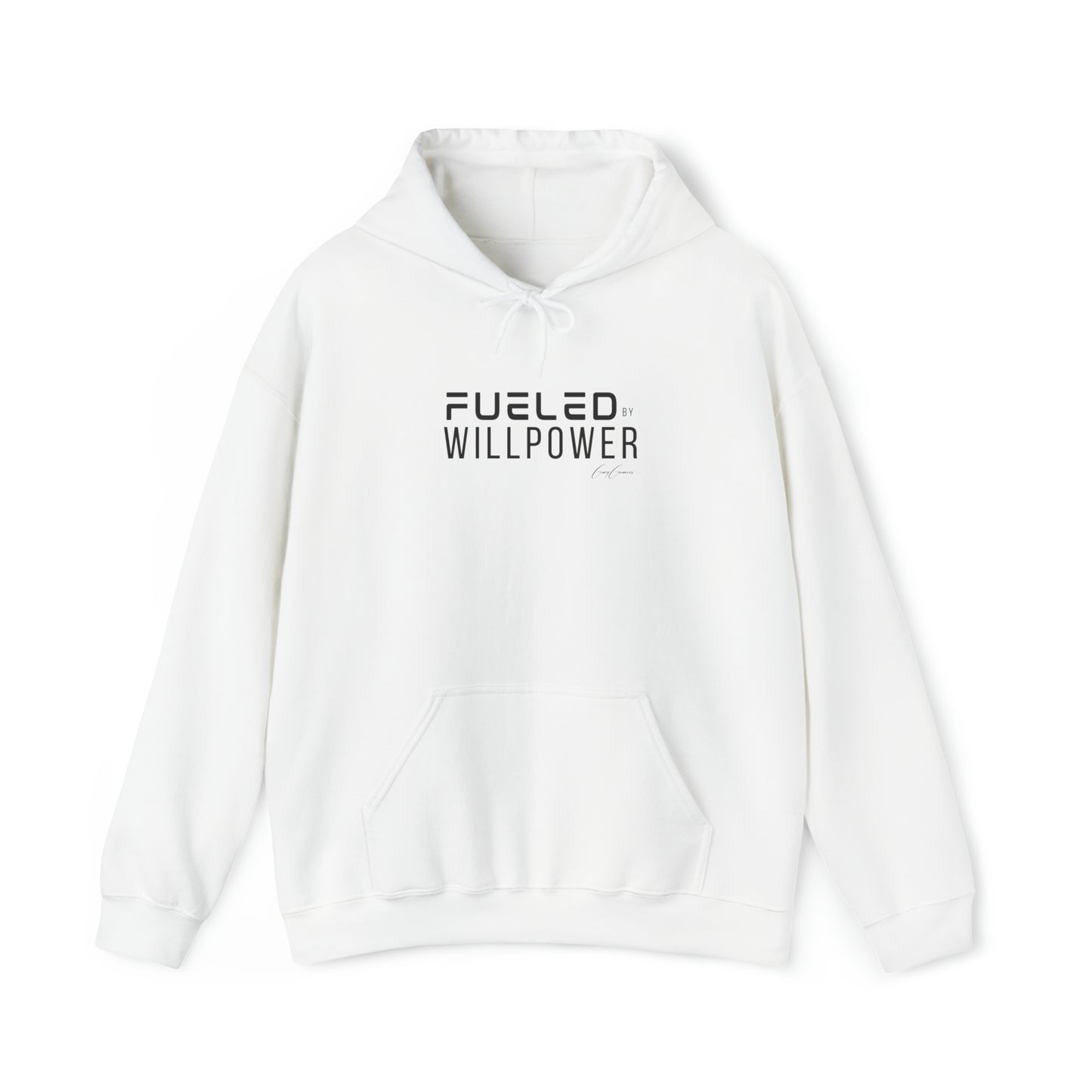 Fueled By Willpower Custom Hoodie Sweatshirt | Motivational Hoodie Sweatshirt