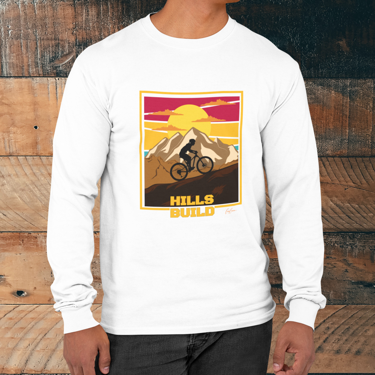 Hills Build Long Sleeve Cycling T-Shirt