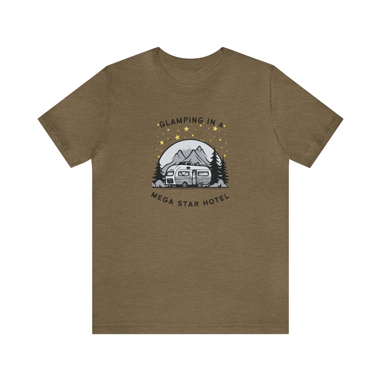 Glamping In A Mega Star Hotel Camping T-Shirt