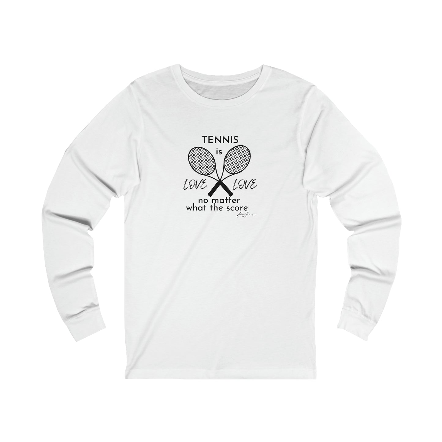 Tennis is Love Love Unisex Long Sleeve Tee | Tennis T-Shirt