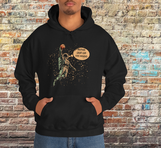 Another Great Leap for Mankind Basketball Unisex Hoodie Sweatshirt, Basketball Hoodies, Trendy Hoodies