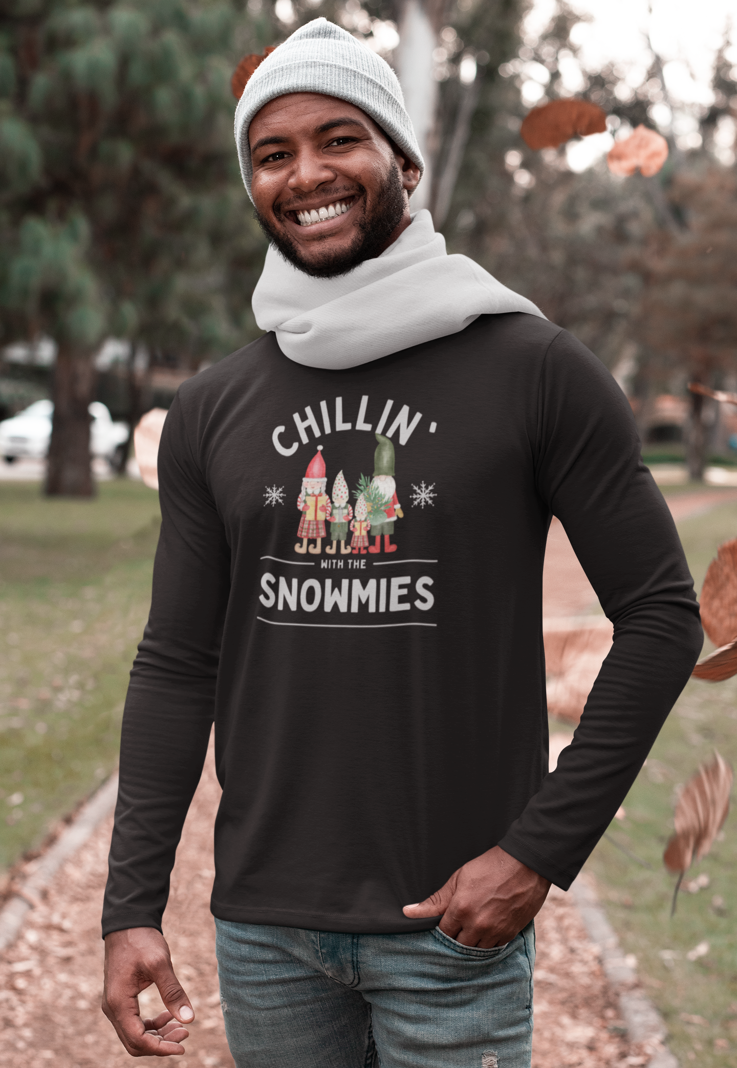 Chillin' With The Snowmies Holiday Long Sleeve Tee