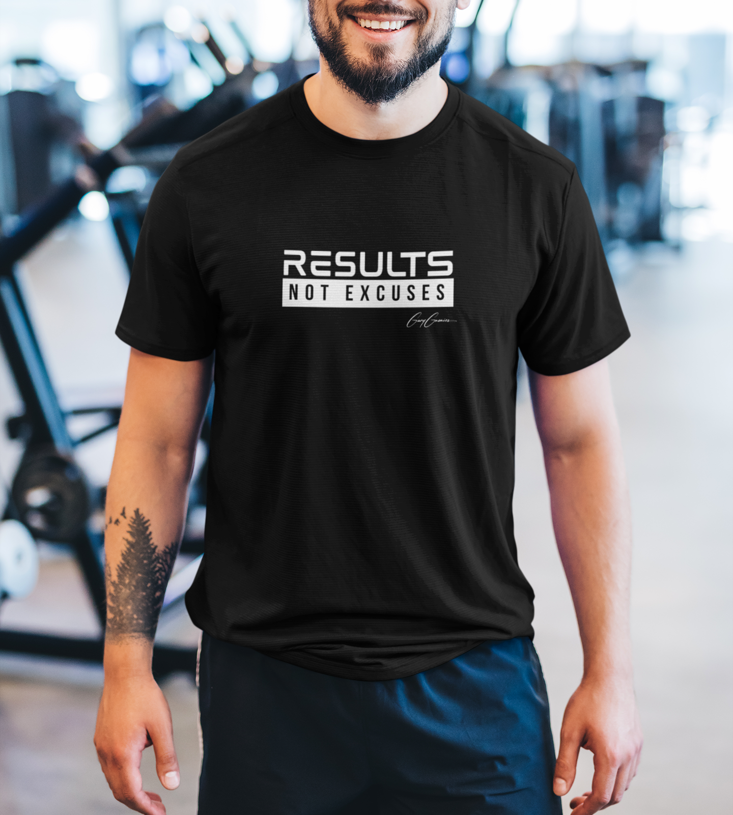 Results Not Excuses Gym T-Shirt | Inspirational Apparel