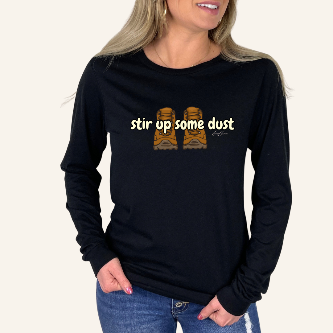 Stir Up Some Dust Hiking Long Sleeve T-Shirt | Weekend T-Shirt