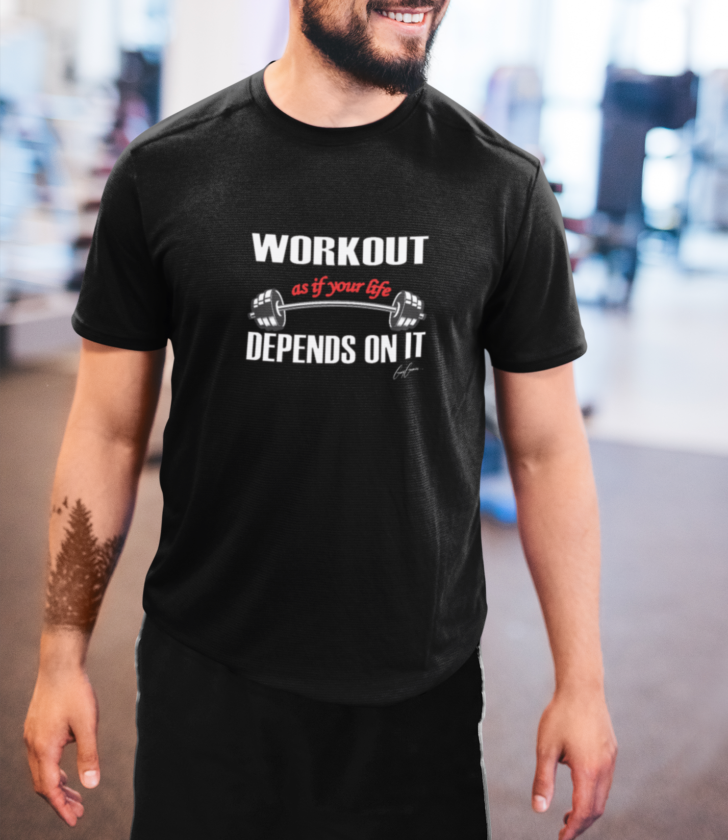 Workout As If Your Life Depends On It Unisex Jersey Short Sleeve Tee | Motivational T-Shirt