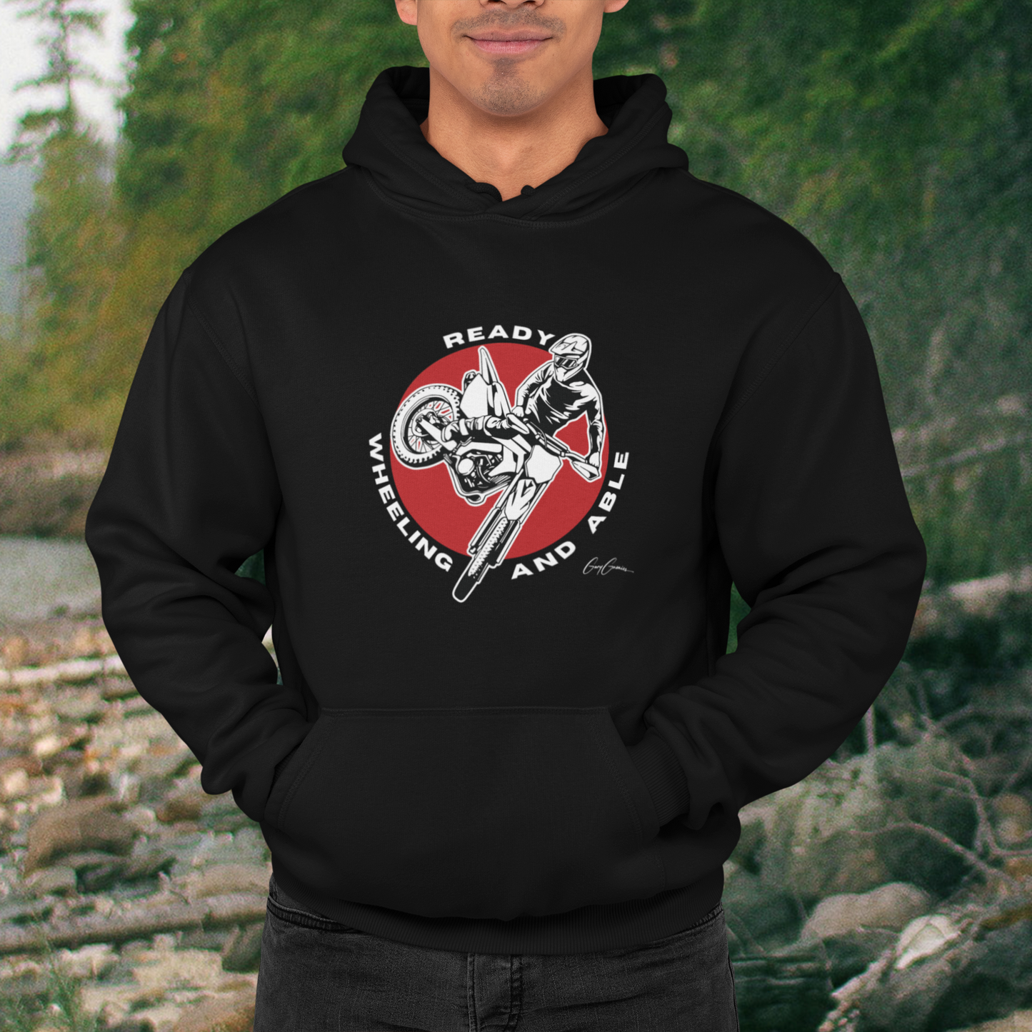 Ready Wheeling Able Motocross Hoodie Sweatshirt,  Dirt Bike Sweatshirts