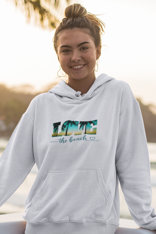 woman-wearing-graphic-sweatshirt-hoodie-with-love-the-beach-quote