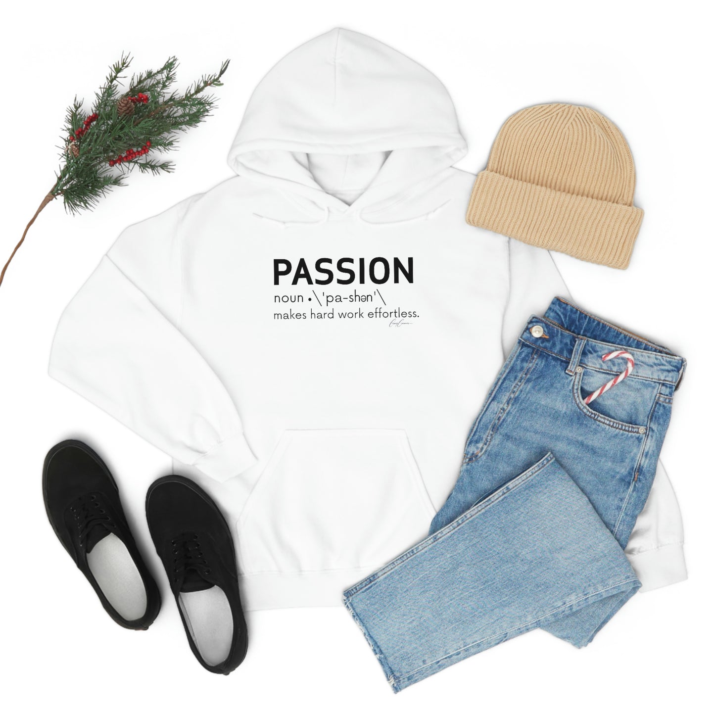 Passion Makes Hard Work Effortless Hoodie Sweatshirt, Trendy Hoodies, Printed Hoodies