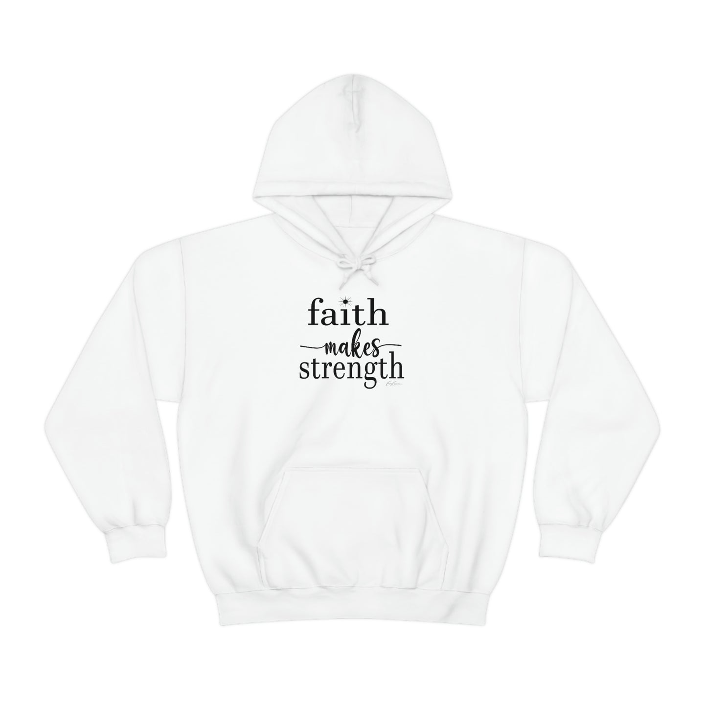 Faith Makes Strength Hoodie Sweatshirt, Faith Hoodies, Trendy Hoodies