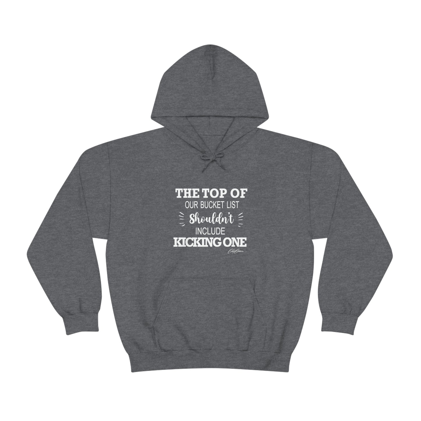 The Top of Our Bucket List Shouldn't Include Kicking One Unisex Hoodie Sweatshirt, Trendy Hoodies