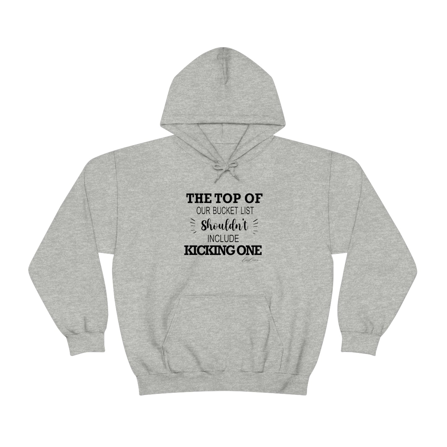 The Top of Our Bucket List Shouldn't Include Kicking One Unisex Hoodie Sweatshirt, Trendy Hoodies