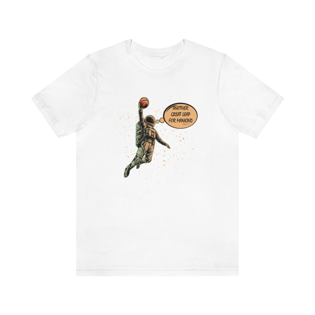 Another Great Leap For Mankind Basketball Custom Tee Shirts, Cool Tee Shirts