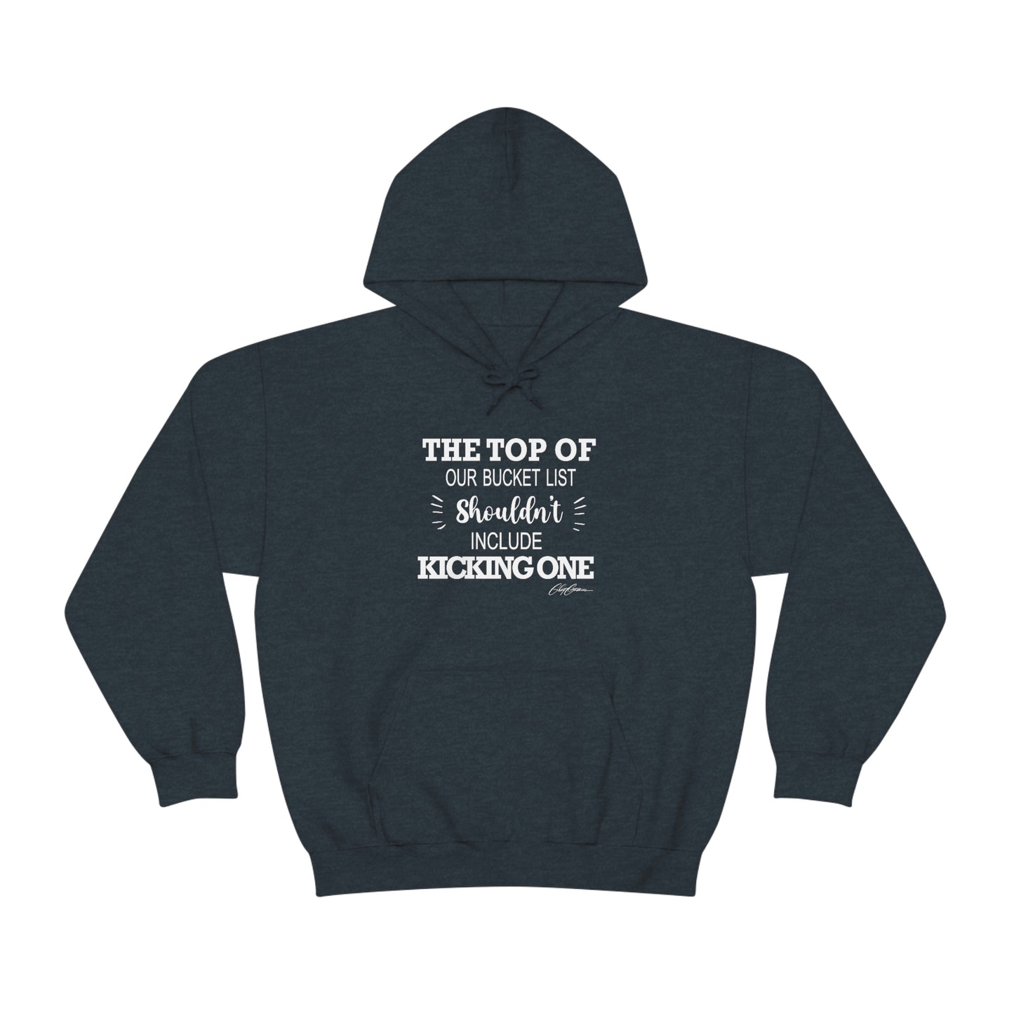 The Top of Our Bucket List Shouldn't Include Kicking One Unisex Hoodie Sweatshirt, Trendy Hoodies