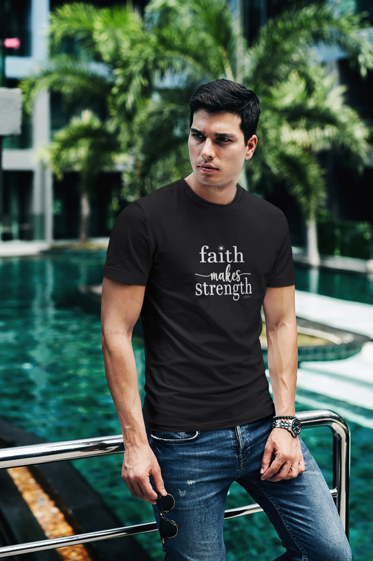 custom-t-shirt-with-motivational-quote-faith-makes-strength